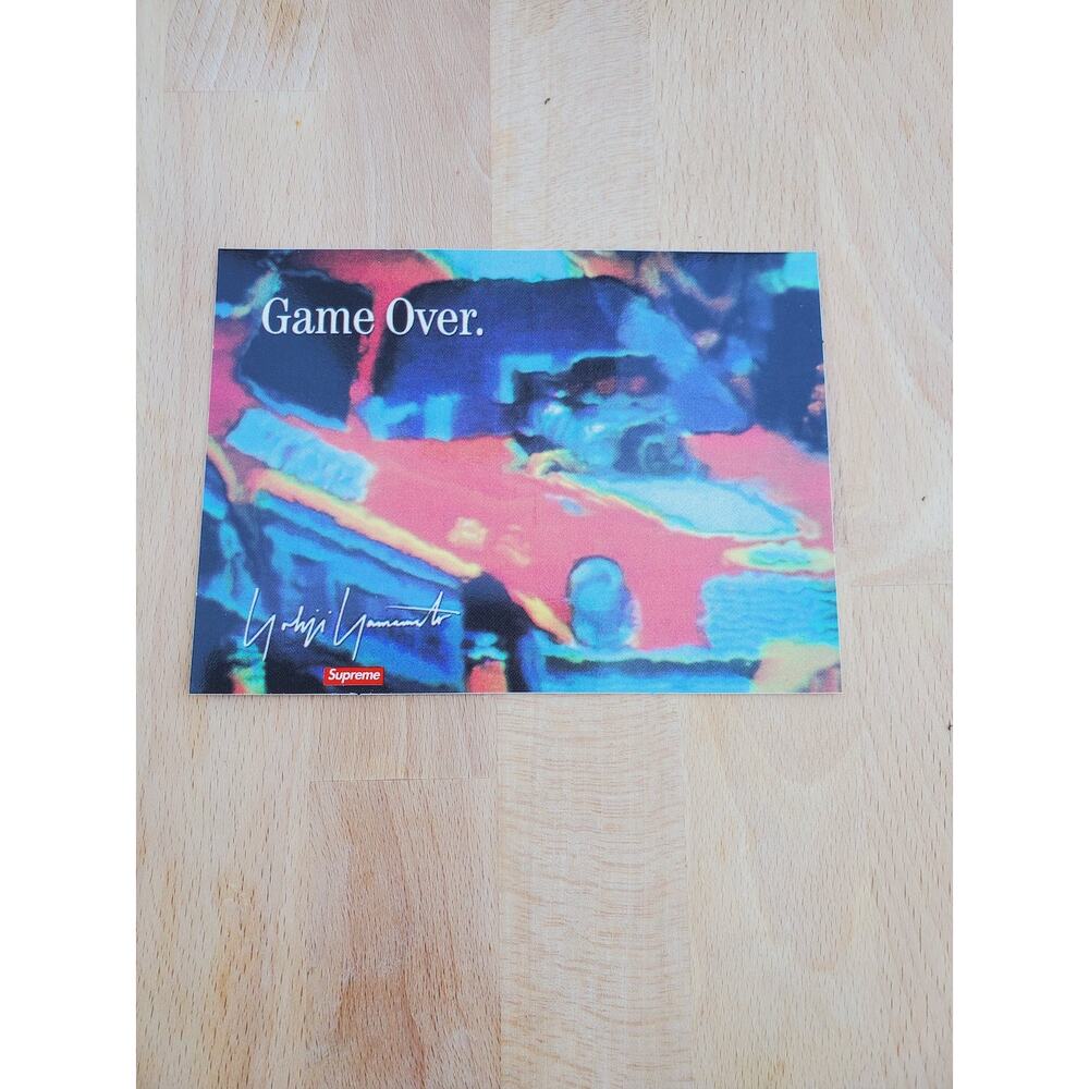 Supreme Yohji Yamamoto Game Over Backpack laptop Car Luggage Skateboard Sticker - Picture 2 of 5